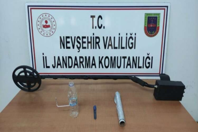 Nevşehir’de izinsiz kazı yapan 2 kişi yakalandı