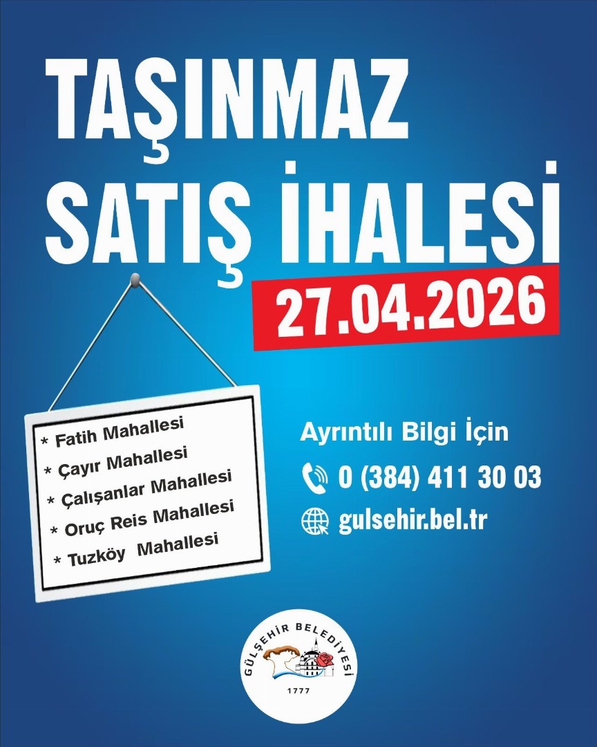 ‼️DUYURU‼️  Taşınmaz Satış İhalesi