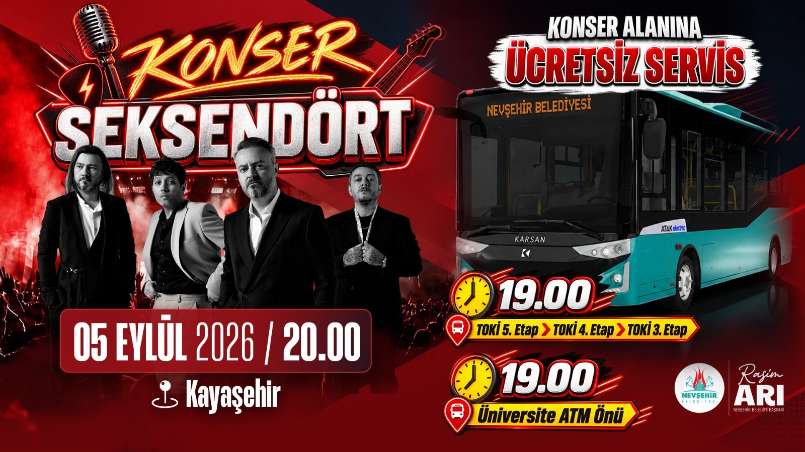 NEVŞEHİR BELEDİYESİ’NDEN ÜCRETSİZ SERVİS İMKANI