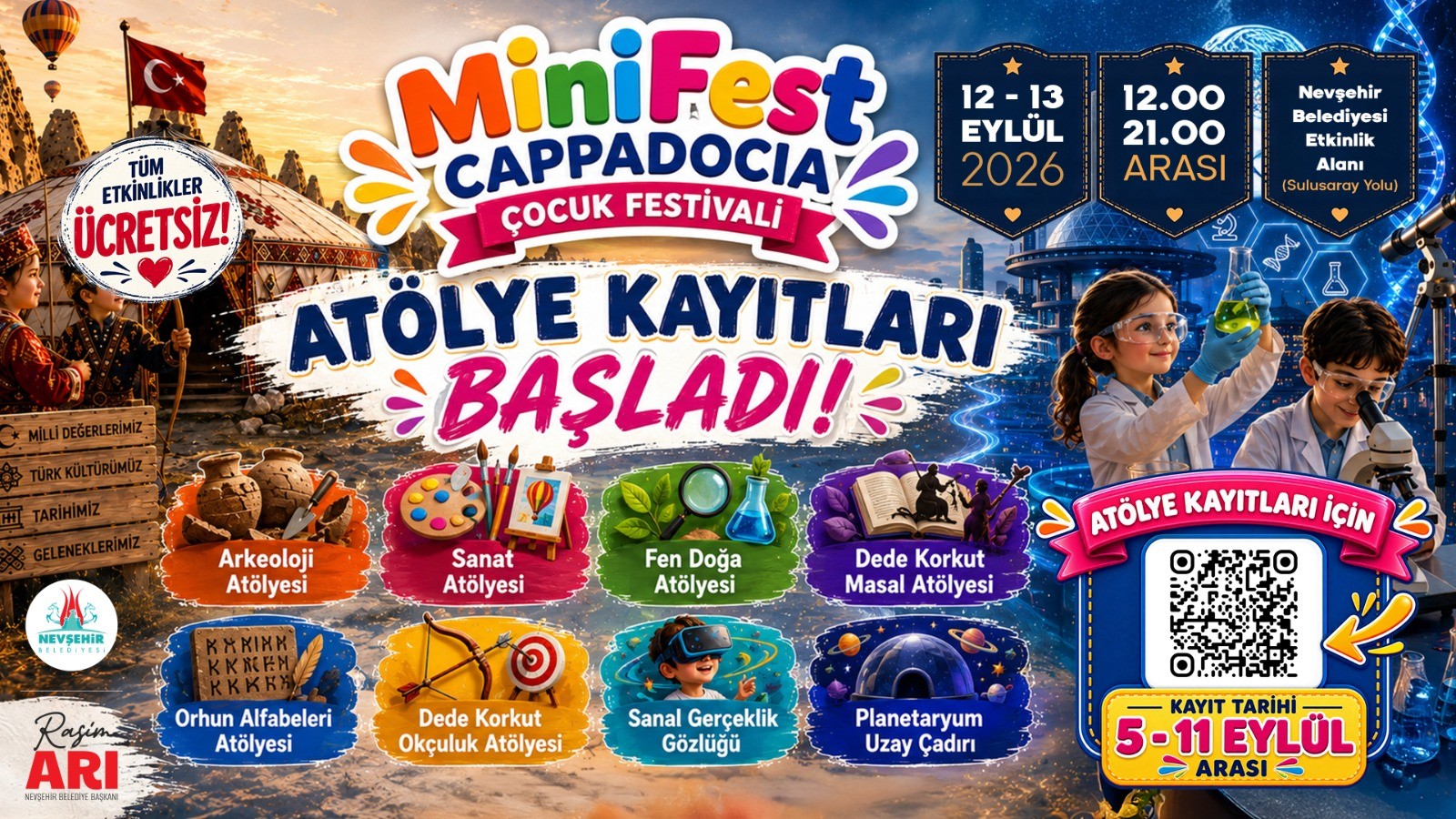 MiniFest Cappadocia Çocuk Festivali Atölye Kayıtları Başlıyor