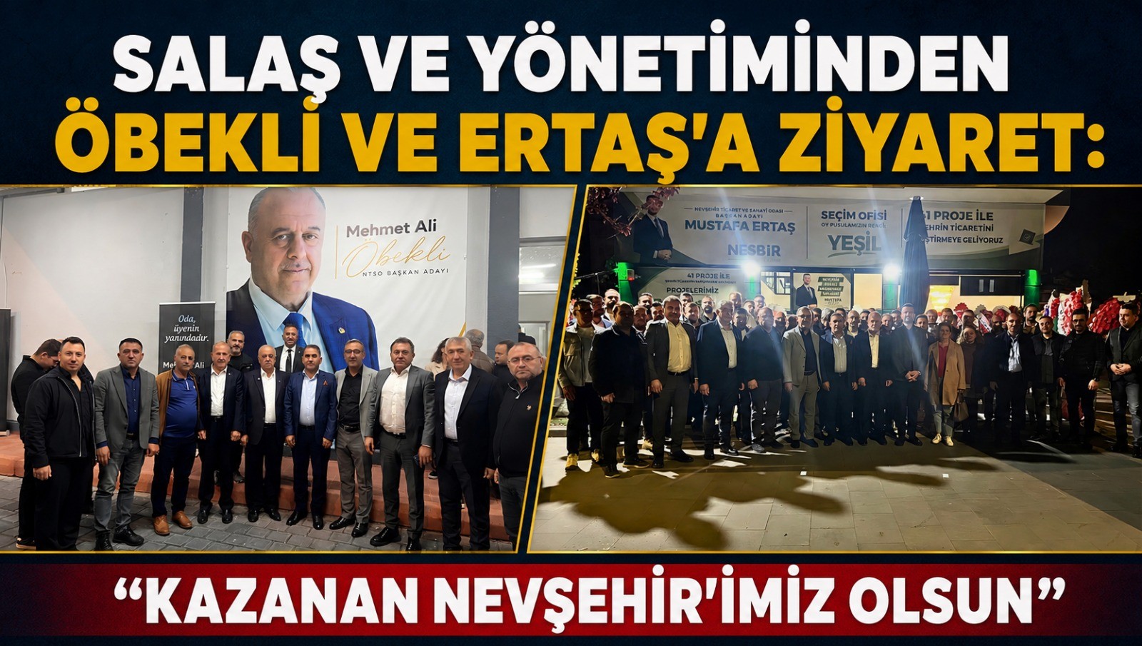 Salaş ve Yönetiminden Öbekli ve Ertaş'a Ziyaret